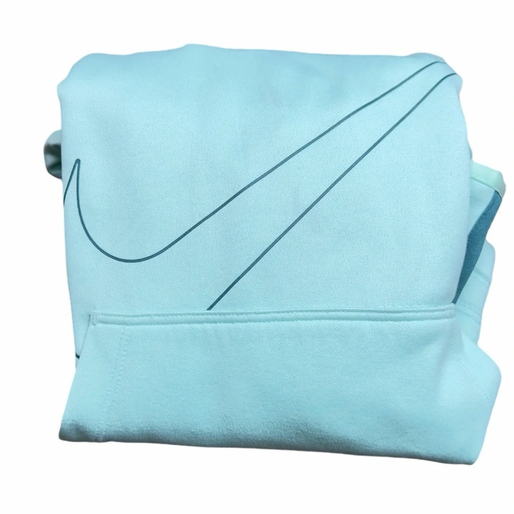 New Nike Aqua and Teal Loose-Fit Hoodie